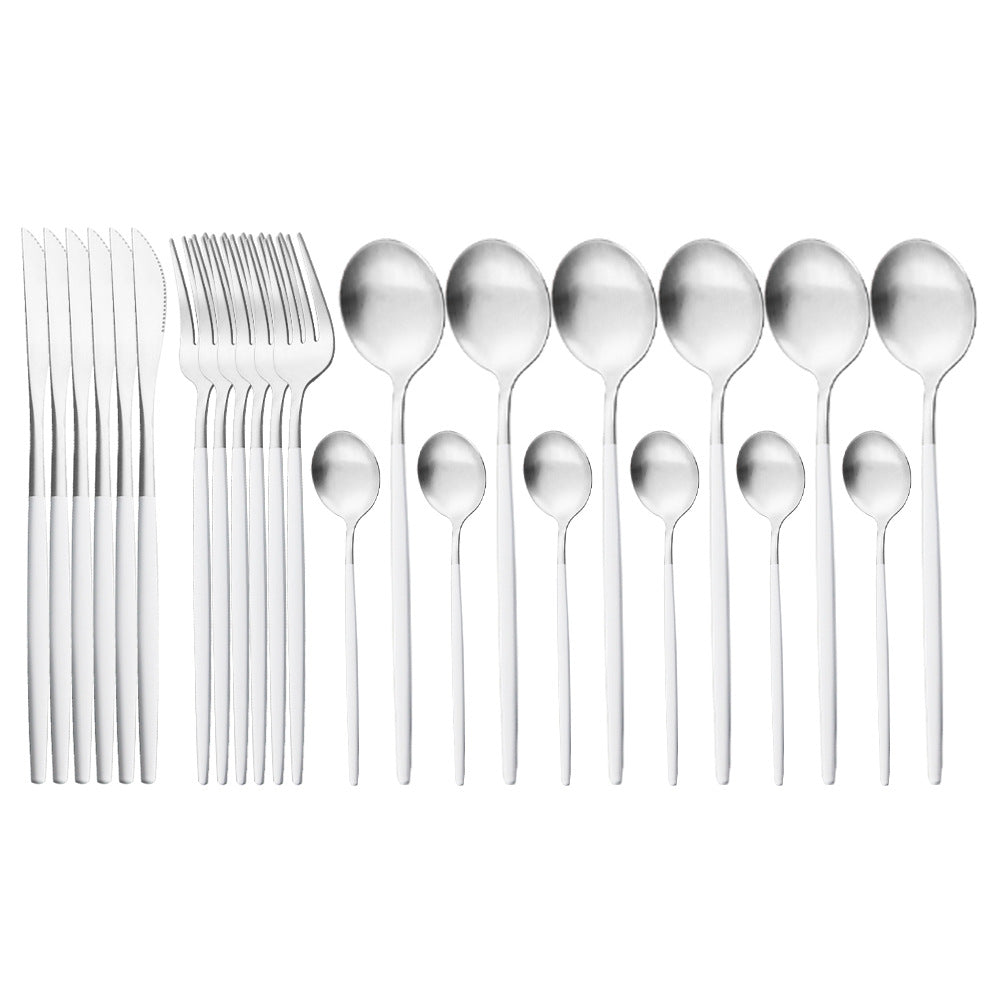 Matte Stainless Flatware Set — Linea NH-1554