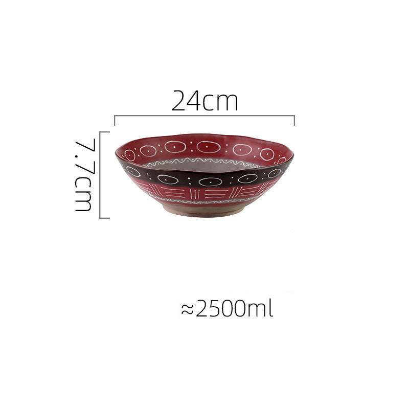 Stoneware Dinner Plates and Bowls, Colour Glaze — Marmo NH-603