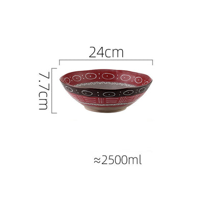 Stoneware Dinner Plates and Bowls, Colour Glaze — Marmo NH-603