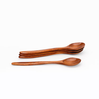Teak Serving Spoon, Long Handle 23cm — Grove NH-983