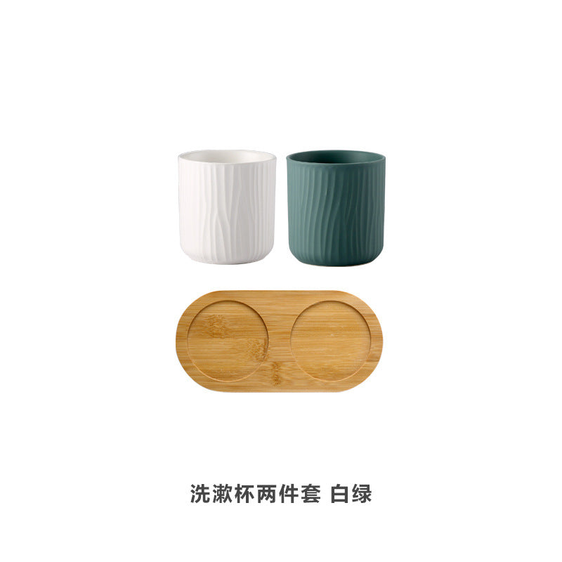 Ceramic Rinsing Cup Set, 500ml — Basin NH-481