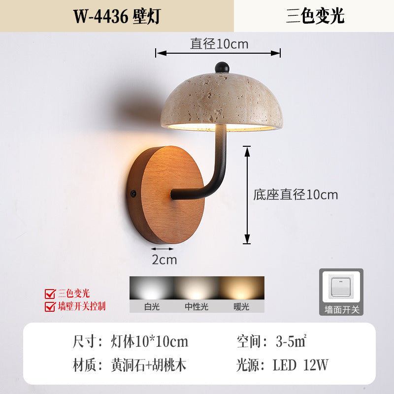 Stone Wall Light Bedroom, Yellow Cave Stone — Meridian NH-700
