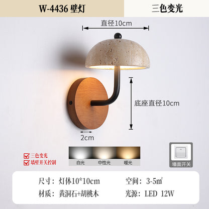 Stone Wall Light Bedroom, Yellow Cave Stone — Meridian NH-700