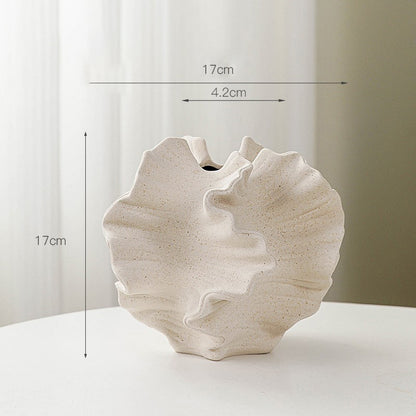 Matte Ceramic Vase Black and White, Two Sizes for Dried Flowers — Atrium NH-654