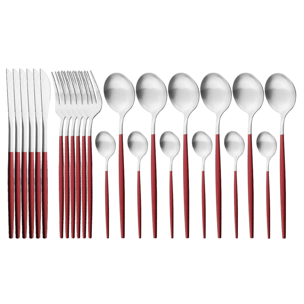 Matte Stainless Flatware Set — Linea NH-1554