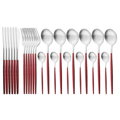 Matte Stainless Flatware Set — Linea NH-1554