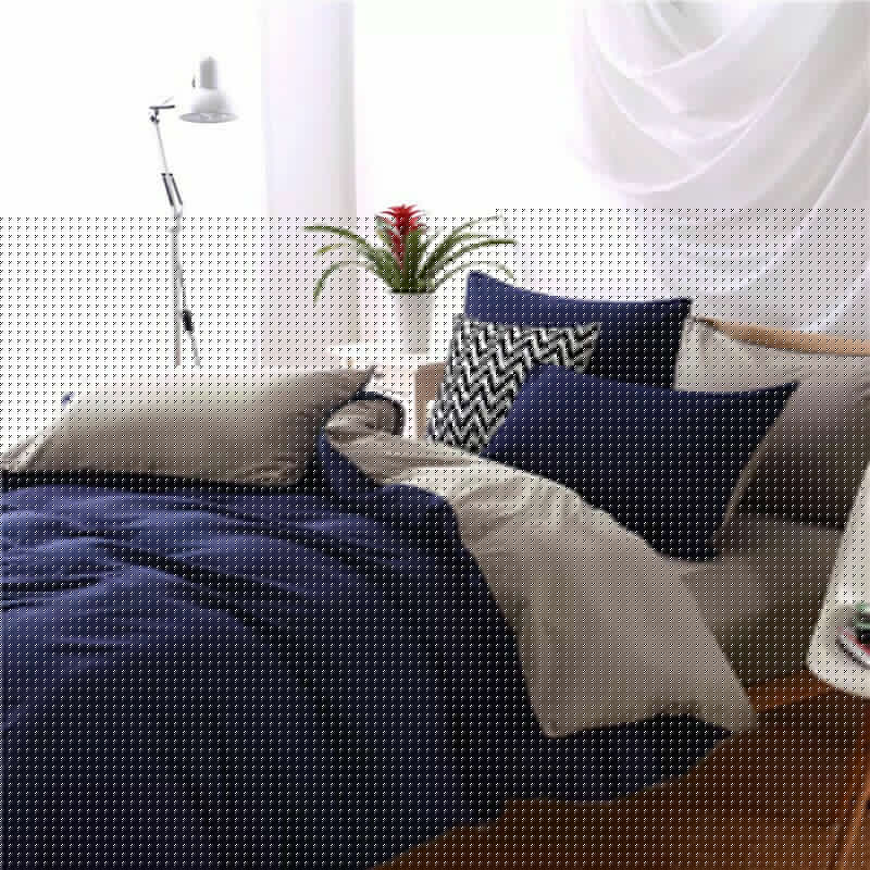 Pure Cotton Quilt Cover Set, Solid Colour 4 Piece — Quietude NH-885
