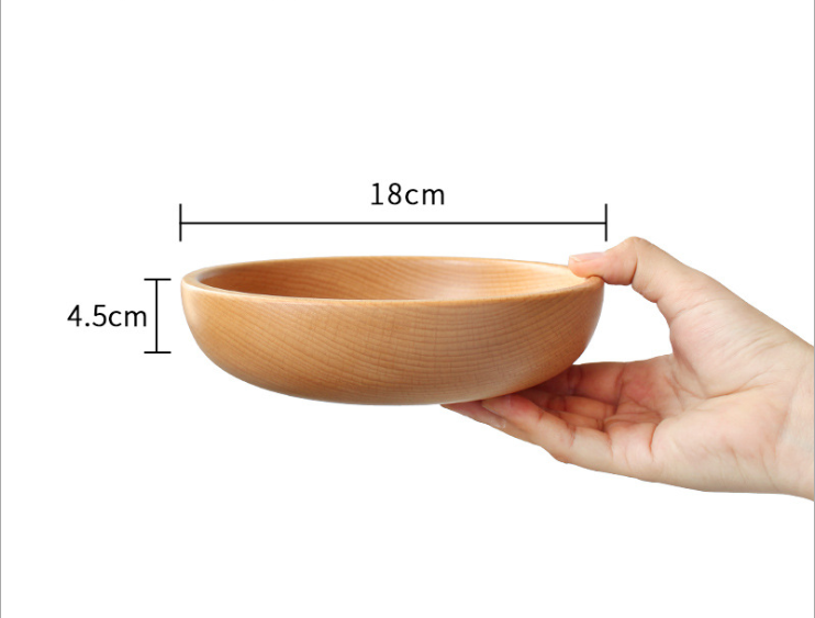Wooden Salad Bowl, Solid Wood in Three Sizes — Grove NH-974