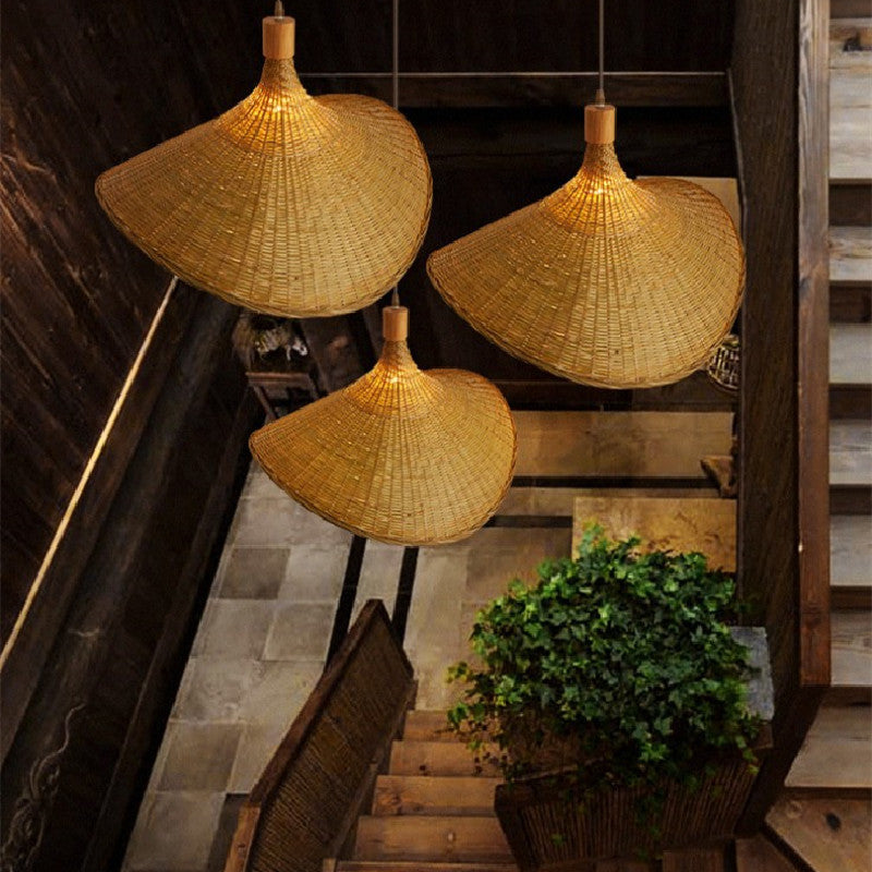 Large Bamboo Pendant Light, 30 to 100cm Diameter — Meridian NH-712