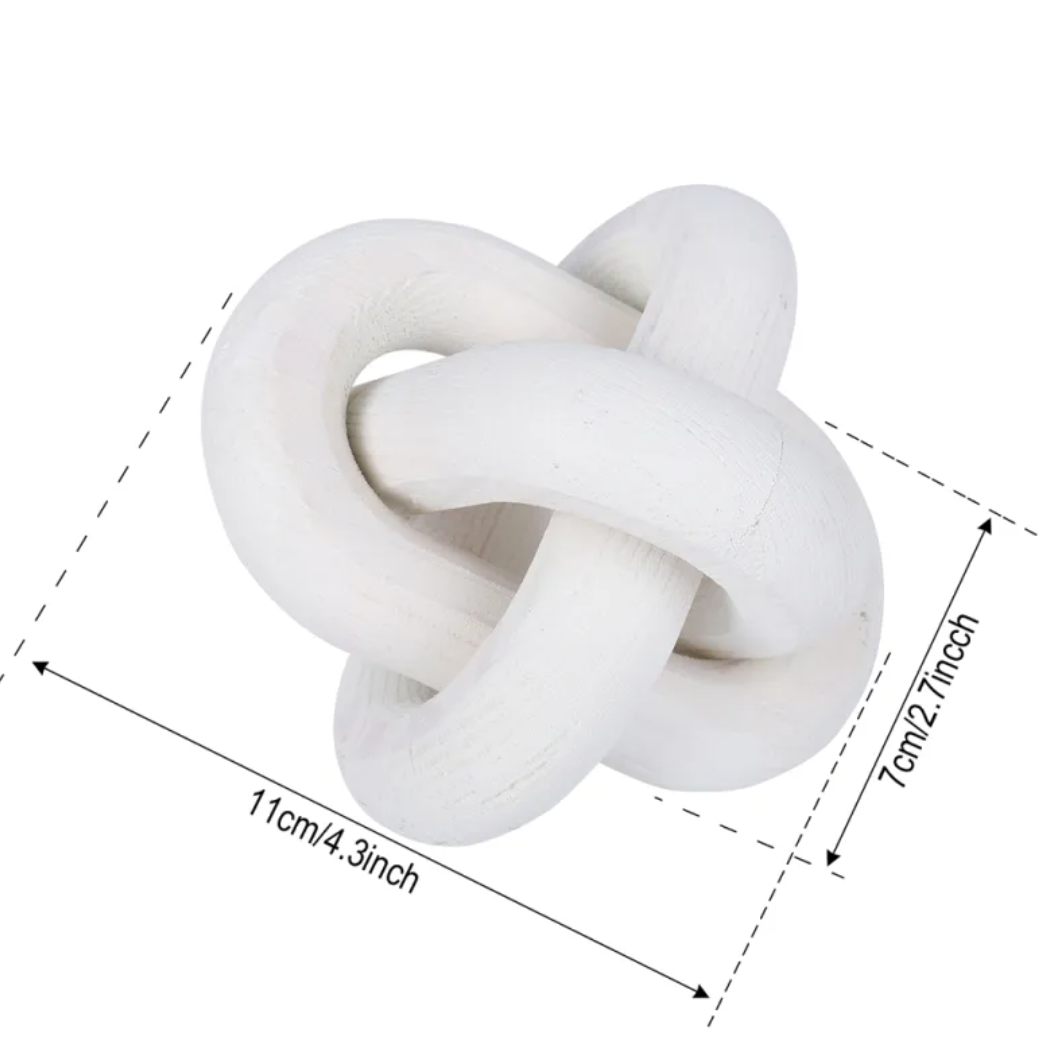 Wooden Knot Sculpture, Hand Carved 12cm — Atrium NH-399