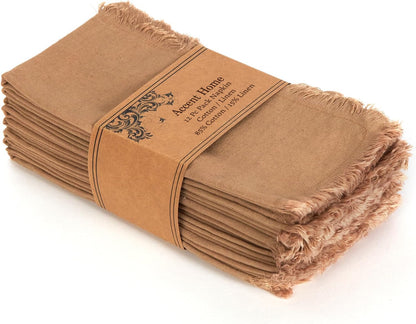 Cotton Linen Dinner Napkins, Set of Twelve 46cm — Fell NH-1602
