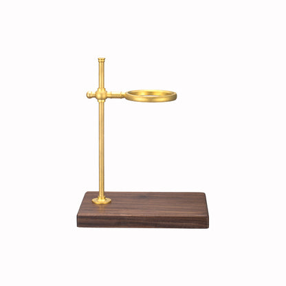 Pure Copper Pour-Over Coffee Dripper Stand with Walnut Base — Ritual NH-953
