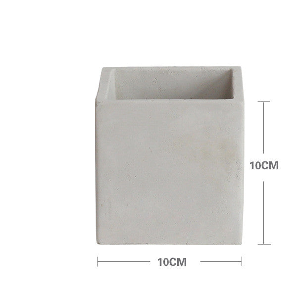 Cement Planter Small, Square Round or Rectangular — Atrium NH-378