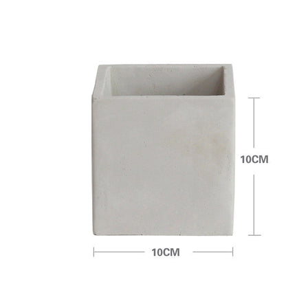 Cement Planter Small, Square Round or Rectangular — Atrium NH-378