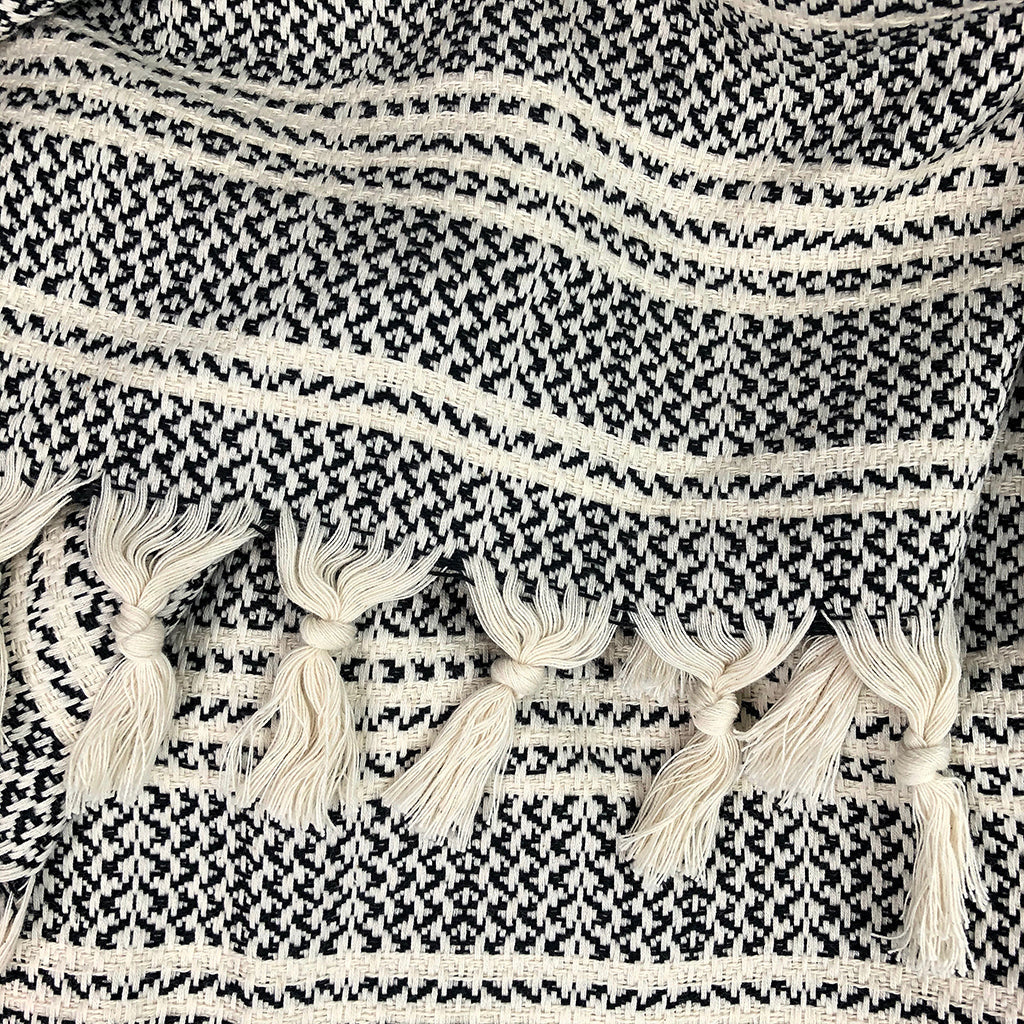 Turkish Cotton Woven Stripe Throw — Fell NH-1538