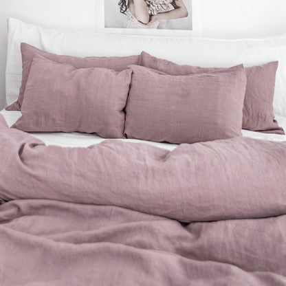 Flax Linen Duvet Cover Set, Three Pieces — Flax NH-992