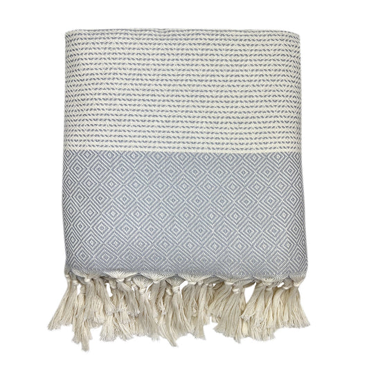 Turkish Cotton Diamond Stripe Throw — Fell NH-1540