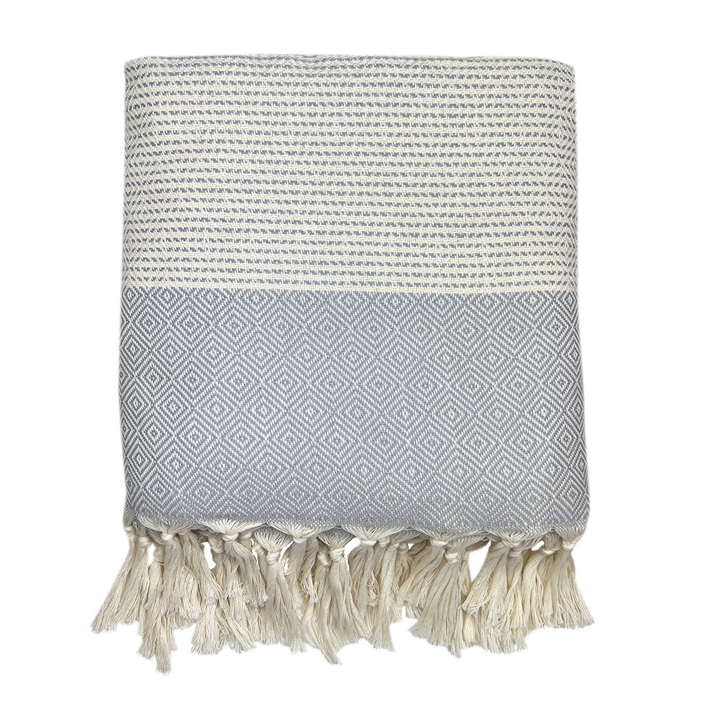 Turkish Cotton Diamond Stripe Throw — Fell NH-1540