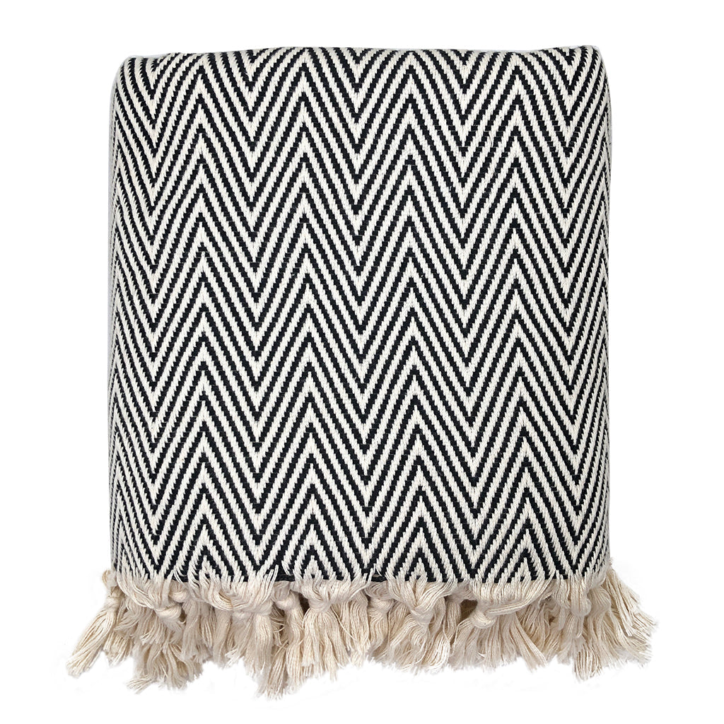 Turkish Cotton Chevron Throw — Fell NH-1516