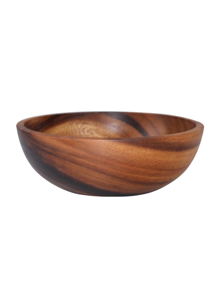 Acacia Wood Salad Bowl for Serving, Six Sizes — Alcova NH-631