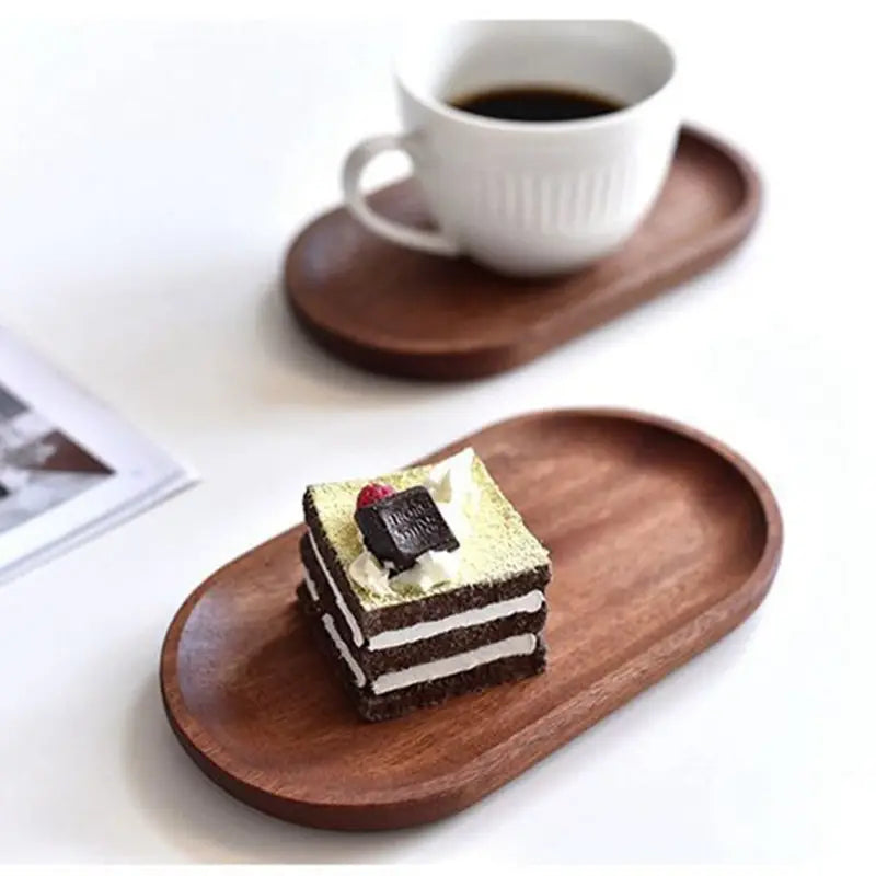 Walnut Serving Plate, Solid Wood — Vessel NH-447