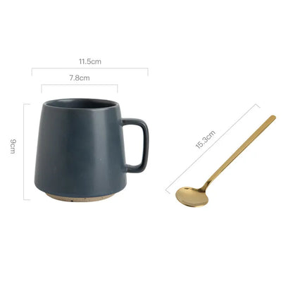 Stoneware Mug for Coffee and Tea, Textured Glaze — Marmo NH-611