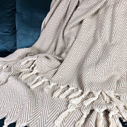 Turkish Cotton Chevron Throw — Fell NH-1516