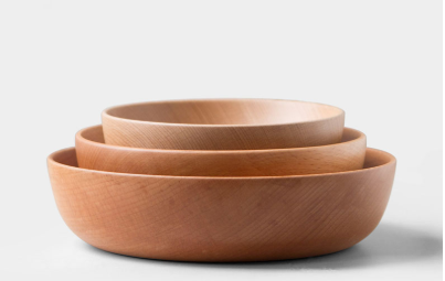 Wooden Salad Bowl, Solid Wood in Three Sizes — Grove NH-974