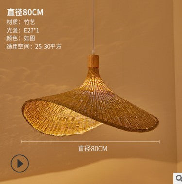 Large Bamboo Pendant Light, 30 to 100cm Diameter — Meridian NH-712
