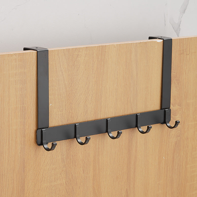 Aluminium Over-Door Towel and Coat Hook Rail, No-Drill — Latch NH-870