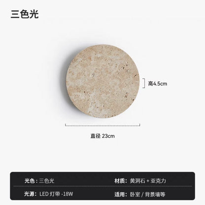 Stone Wall Light Bedroom, Yellow Cave Stone — Meridian NH-700