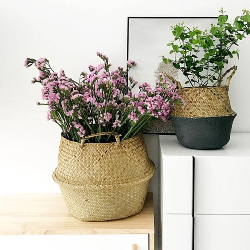 Foldable Seagrass Storage Basket — Sedge NH-924