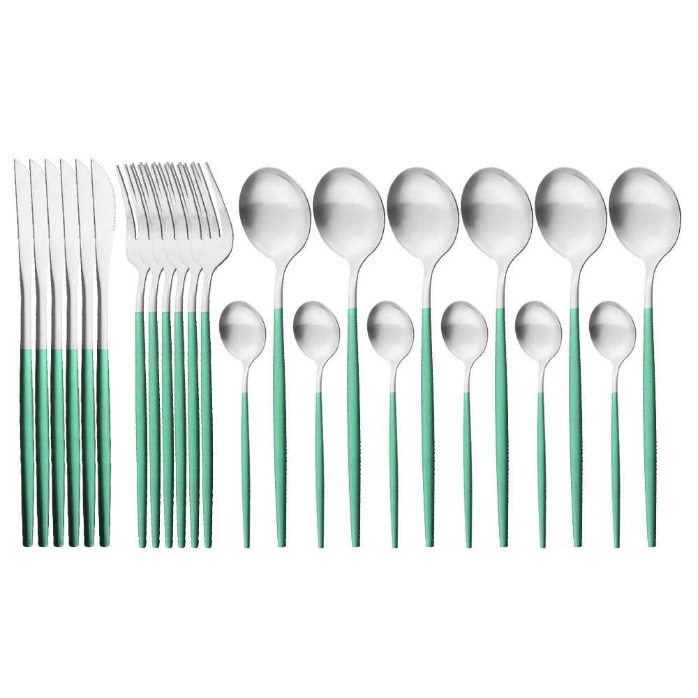 Matte Stainless Flatware Set — Linea NH-1554
