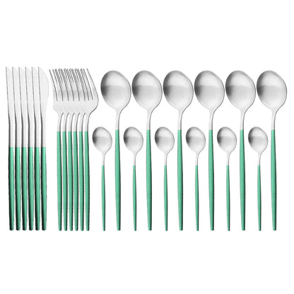 Matte Stainless Flatware Set — Linea NH-1554