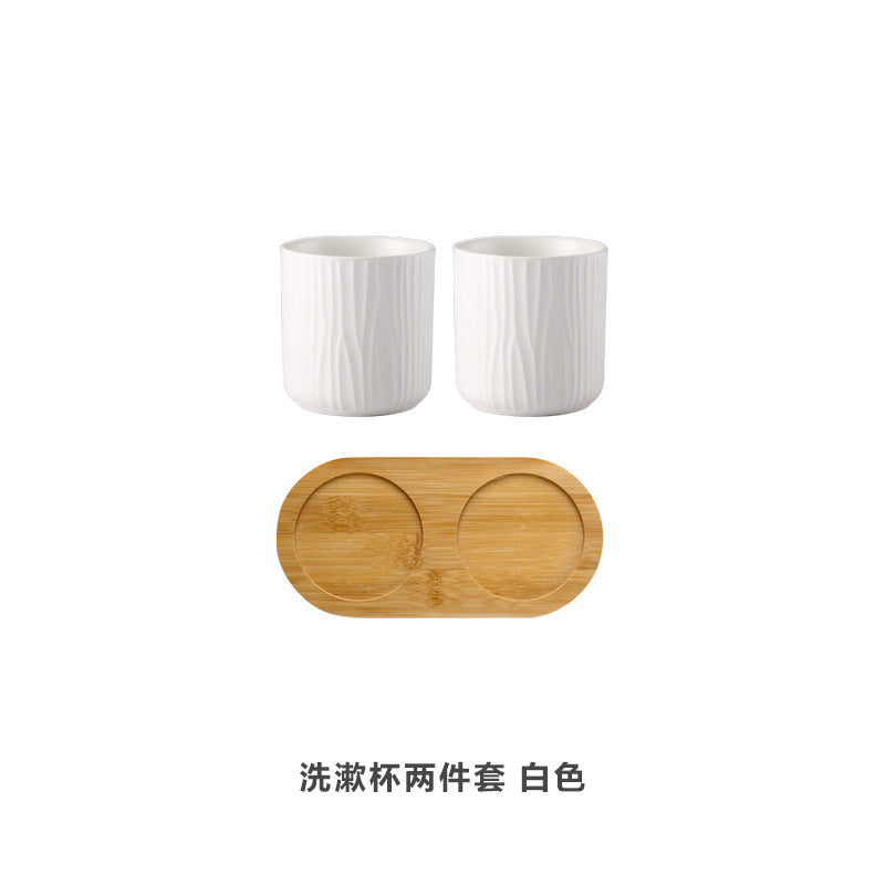 Ceramic Rinsing Cup Set, 500ml — Basin NH-481