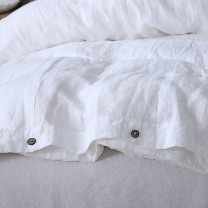 Flax Linen Duvet Cover Set, Three Pieces — Flax NH-992
