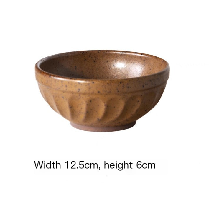 Handmade Stoneware Serving Bowl, 4.5-Inch — Marmo NH-606