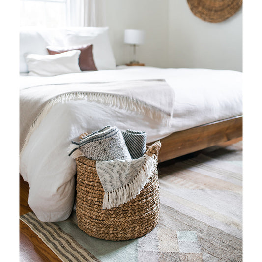 Alpaca Chunky Weave Throw, Grey — Fell NH-1521
