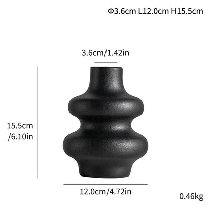 Ceramic Vase Matte, Textured Granular Glaze — Vessel NH-409