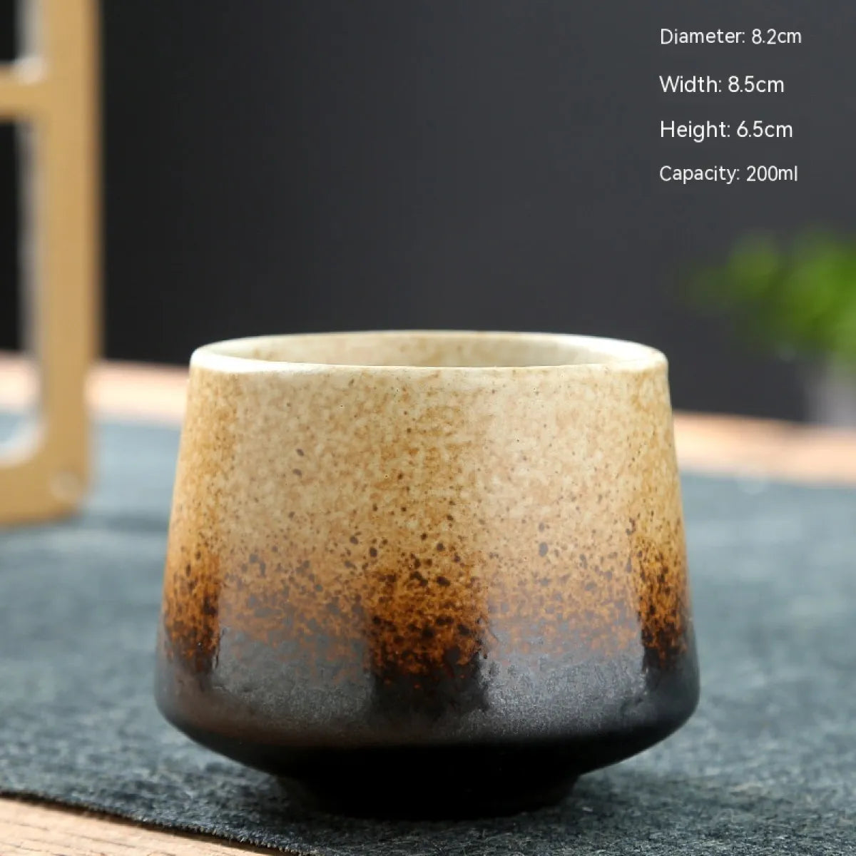 Stoneware Ceramic Cup, Microwave Safe — Marmo NH-601