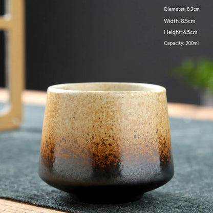Stoneware Ceramic Cup, Microwave Safe — Marmo NH-601