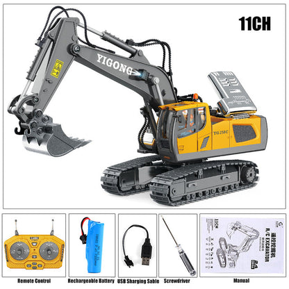 Remote Control Excavator, 11-Channel, Rechargeable — Playtime NH-1665
