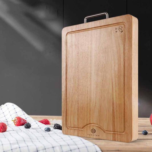 Wooden Chopping Board, Solid Rubberwood — Grove NH-966