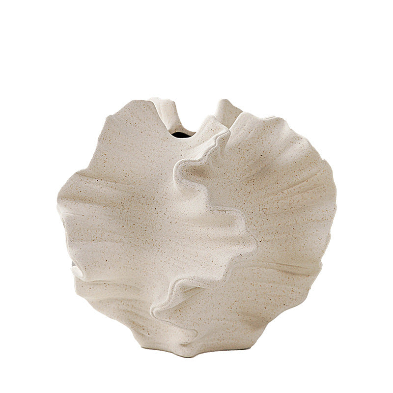 Matte Ceramic Vase Black and White, Two Sizes for Dried Flowers — Atrium NH-654