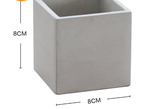 Cement Planter Small, Square Round or Rectangular — Atrium NH-378