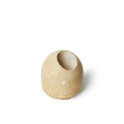 Travertine Match and Toothpick Holder, 5cm — Marmo NH-1415
