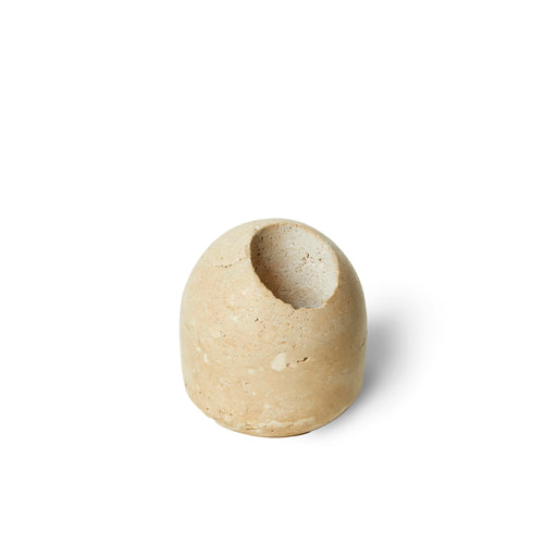 Travertine Match and Toothpick Holder, 5cm — Marmo NH-1415