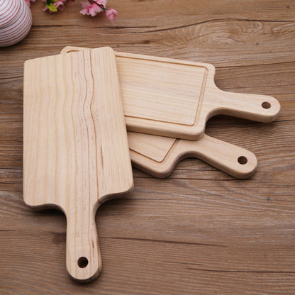 Wooden Serving Board with Handle, Solid Wood — Grove NH-972