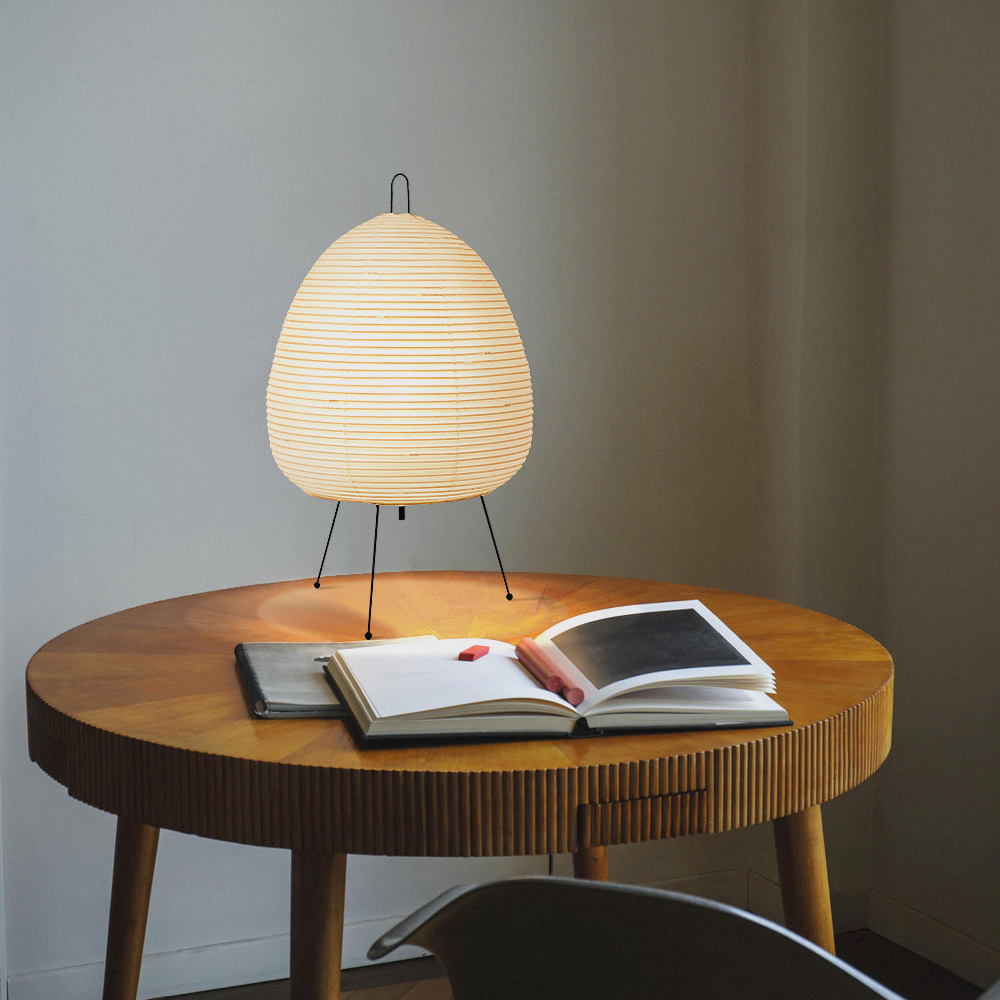 Japanese Rice Paper Table Lamp, E27 Socket — Meridian NH-704