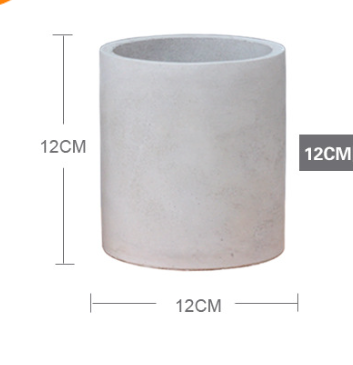 Cement Planter Small, Square Round or Rectangular — Atrium NH-378